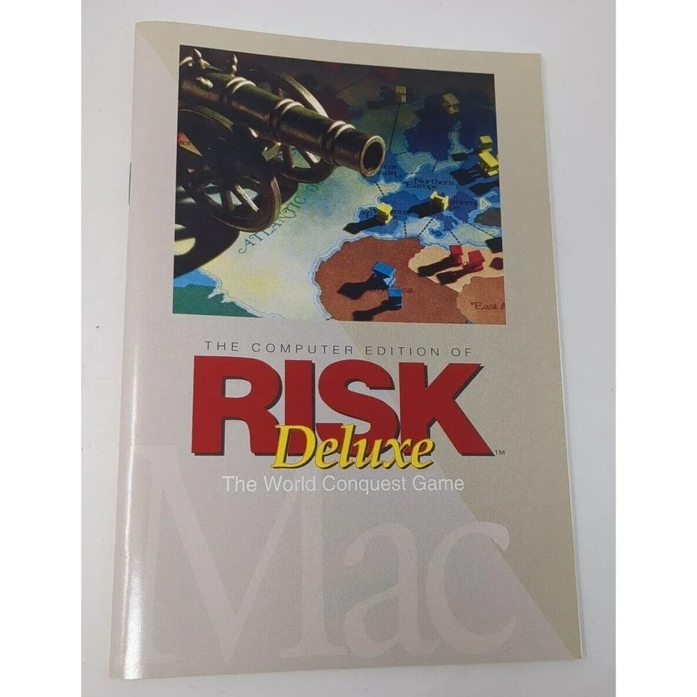 Risk Deluxe Apple Macintosh PC Big Box Computer Game‎ Mac Play Complete VTG